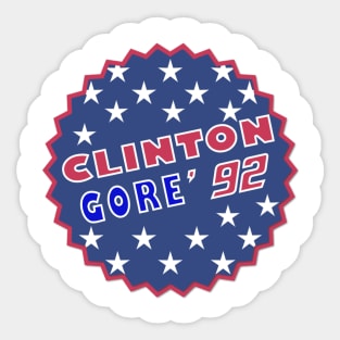 Clinton Gore '92 Gift Sticker